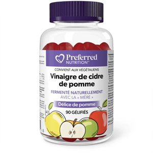 Preferred Nutrition Gummies au vinaigre de cidre de pomme 90 un