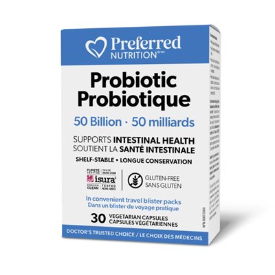 Preferred Nutrition probiotique 50 milliard 30vcaps Preferred Nutrition probiotique 50 milliard 30vcaps