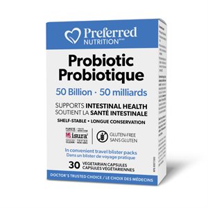 Preferred Nutrition probiotique 50 milliard 30vcaps
