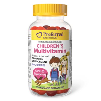 Preferred Nutrition Children's Multivitamin-Citrus and Raspberry 180 gummies