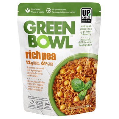 Green Bowl Richpea- Plats Prêts À Chauffer Végétal 250g Green Bowl Richpea- Plats Prêts À Chauffer Végétal 250g