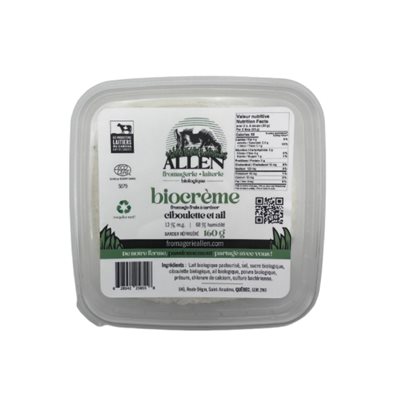Fromagerie Allen Biocreme Chive And Garlic Cheese 160g