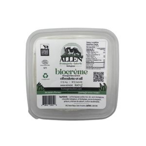 Fromagerie Allen Biocreme Ciboulette Et Ail 160g