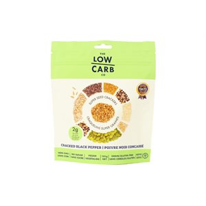 Low Carb Craquelins Super Graines -Poivre Noir 100g