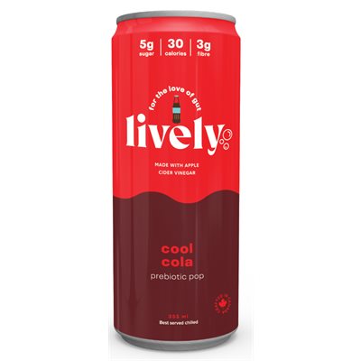 Lively Cool cola Prebiotic pop 355ml