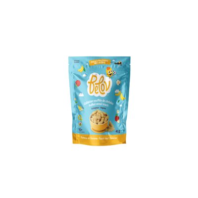 Belov Snack de céréales soufflées à la pomme et à la banane bio 42g