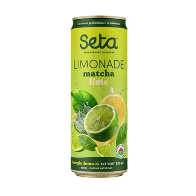 Seta Organic Limonade Matcha Lime bio 355ml Seta Organic Limonade Matcha Lime bio 355ml
