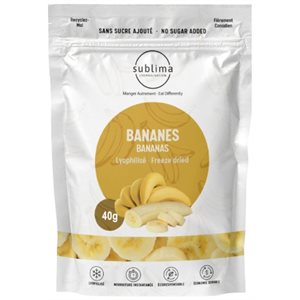 Sublima Freeze-Dried Bananas 40G