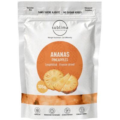 SUBLIMA ANANAS LYOPHILISÉS 105g SUBLIMA ANANAS LYOPHILISÉS 105g