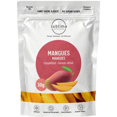Sublima Freeze-Dried Mangoes 30G