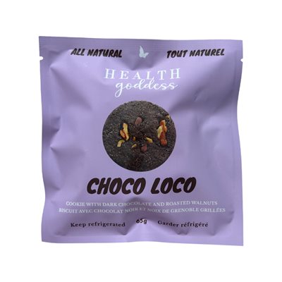 Health Goddess Biscuit Au Chocolate Et Aux Noix De Grenobles (Végétalien Et Sans Gluten) 65G