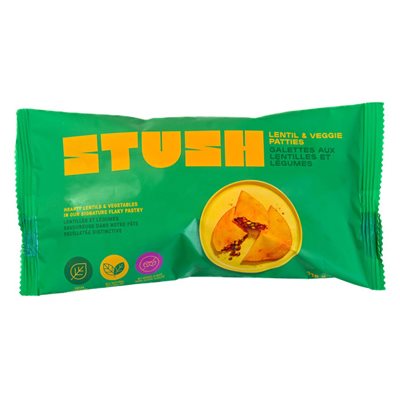 Stush Patties Lentil & veggie jamaican patties 115g