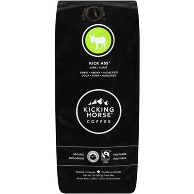 Kicking Horse Coffee Kick Ass Dark Whole Bean Coffee 454 g 