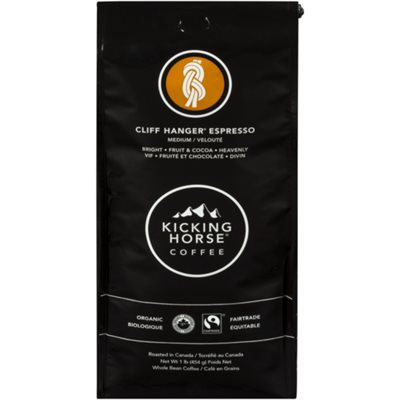 Kicking Horse Café en Grains Cliff Hanger Espresso Velouté Biologique