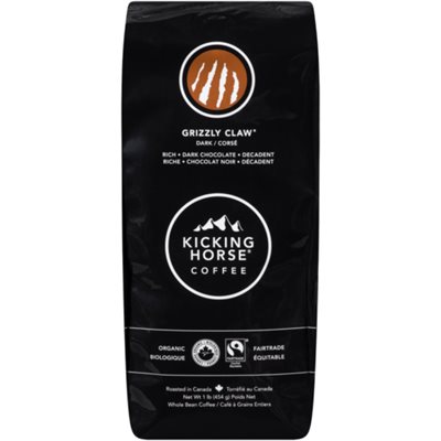 Kicking Horse Coffee Grizzly Claw Dark Whole Bean Coffee 454 g 