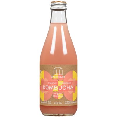 Greenhouse Kombucha Grapefruit Organic 340 ml