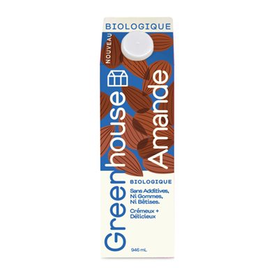 Greenhouse Boisson Amandes Biologique 946Ml