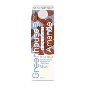 Greenhouse Boisson aux amandes bio non sucrée 946 ml