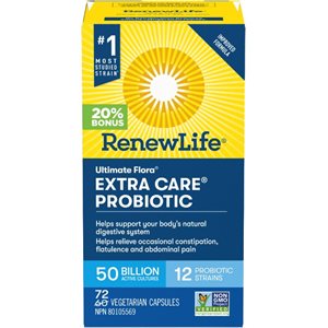Renew Life Ultimate Flora Extra Care Probiotique 50 milliards de cultures