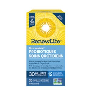 RenewLife Soins quotidiens 30 milliards de cultures actives 30 capsules végétales