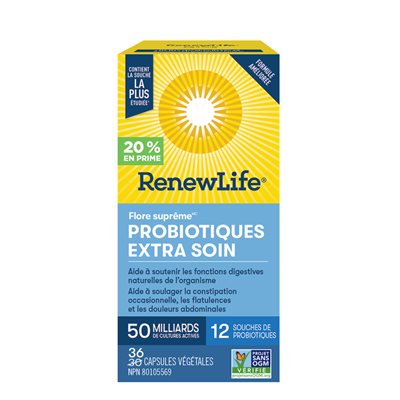 Renewlife Supreme Flora Probiotiques-50 milliards