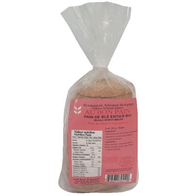 Au Bon Pain Organic whole wheat sourdough bread 550g