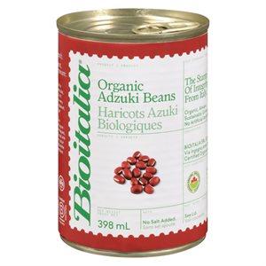 Bioitalia Haricots Azuki Biologiques 398 ml