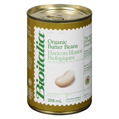Bioitalia Butter Beans Organic 398 ml 