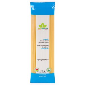 Bioitalia Pâtes de Semoule de Blé Dur Biologiques Spaghettini 500 g