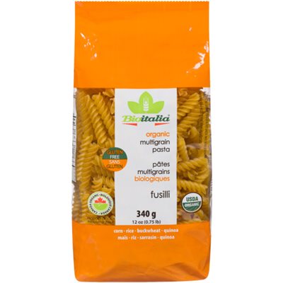 Bioitalia Organic Fusilli Multigrain Pasta 340 g 340G