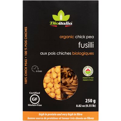 Bioitalia Fusilli aux Pois Chiches Biologiques 250 g