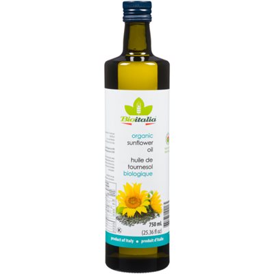 Bioitalia Organic Sunflower Oil 750 ml 750ML