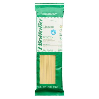 Bioitalia Pâtes de Semoule de Blé Dur Biologiques Linguine 500 g