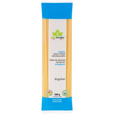 Bioitalia Pâtes de Semoule de Blé Dur Biologiques Linguine 500 g
