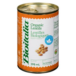 Bioitalia Lentilles Biologiques 398 ml