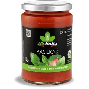 Bioitalia Organic Basil Sauce 358 ml 358ML
