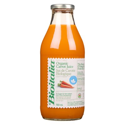 Bioitalia 100% Carrot Juice Organic 750 ml 