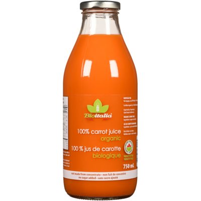 Bioitalia 100% Carrot Juice Organic 750 ml 750 ml