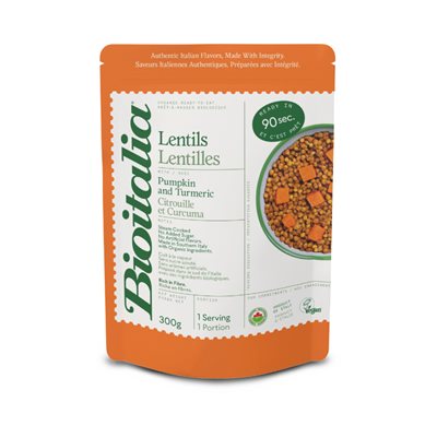 Bioitalia Lentils, Pumpkin And Turmeric 300g