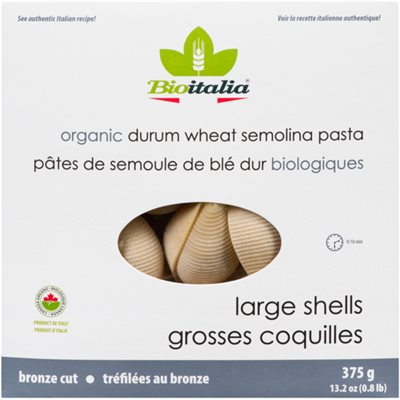 Bioitalia Organic Durum Wheat Semolina Pasta Large Shells 375 g 375g