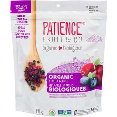 Patience Fruit & Co 3 Fruit Blend Organic 196 g 196g