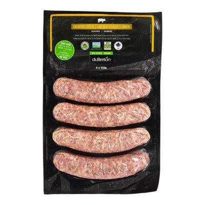 duBreton Saucisses Oignons Rôtis Biologiques