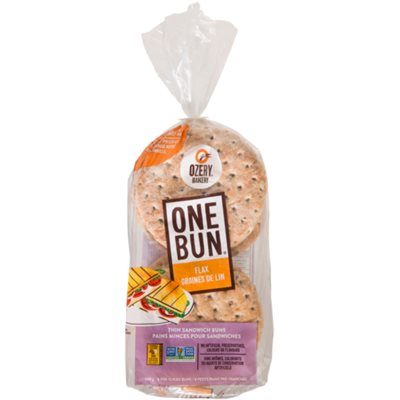Ozery Bakery One Bun 8 Flax Thin Sandwich Buns 600 g 