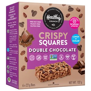 HEALTHY CRUNCH Carrés Croustillants Double Chocolat