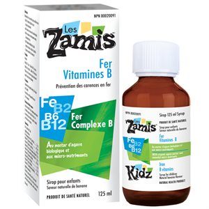 Les Zamis Kidz Iron Vitamins B 125ML