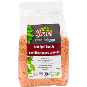 Inari Organic Red Split Lentils
