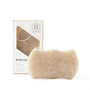 Bathorium Éponge exfoliante pour le corps Konjac aux noix 60g