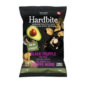 Hardbite Croustilles Huile D'Avocat Sel Marin Truffe Noire 128g