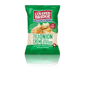 COVERED BRIDGE CHIPS SOUR & CREAM ONION 170g