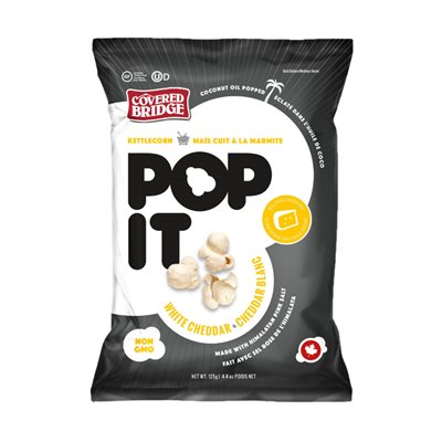 Potit Popcorn Cheddar Blanc 125g